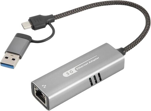 USB 3.2 Ethernet Adapter 5Gbps USB-C Type-C Port for Laptop Users in Kuwait