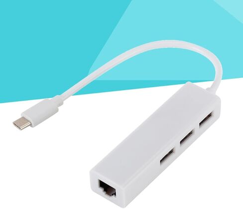 Didiseaon 10/100mbps Network Adapter with 3 USB Ports USB C to Rj45 in Kuwait