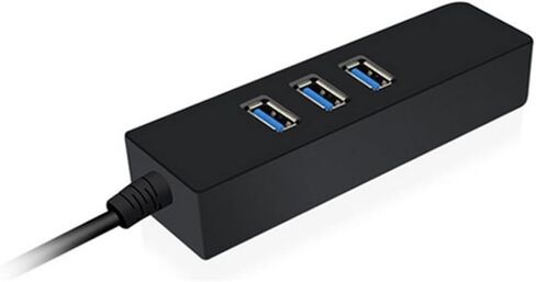 USB Ethernet Adapter 10/100/1000 Per Second Black with 3 Usb3.0 Ports in Kuwait