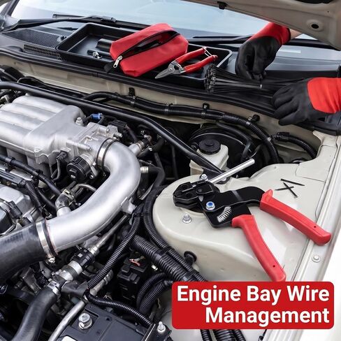 Metal Zip Tie Gun Kit: 316 Ties for exhaust wrap, mufflers and hot in Kuwait