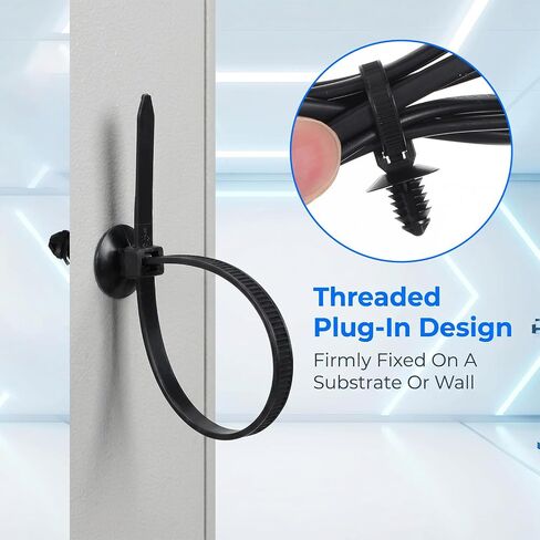 300 Pcs Push Mount Cable Ties Automotive, Zip Tie Automotive Clips in Kuwait