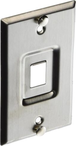 Leviton QuickPort Telephone Wall Jack, Stainless Steel, 4108W-SP in Kuwait