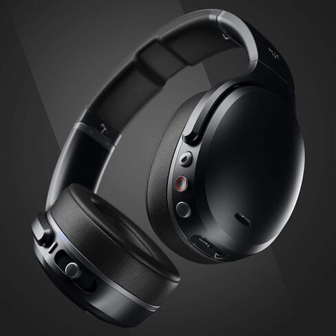Skullcandy Crusher ANC Over-Ear Noise Canceling Wireless Headphones with Sensory Bass, 24 Hr Battery, Microphone, Works with Bluetooth Devices - Black in Kuwait