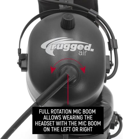 Rugged Radios RA210-BT Bluetooth Aviation Headset with Dual GA Plugs in Kuwait