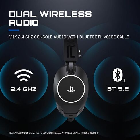 RIG R8 SPECTRE PRO HS Wireless Gaming Headset for PlayStation, PS5, PS4, PC, Mobile; Graphene Drivers, 3D Audio, Noise-Canceling Mic, 60-Hr Battery, RGB Charging Base (Renewed) in Kuwait