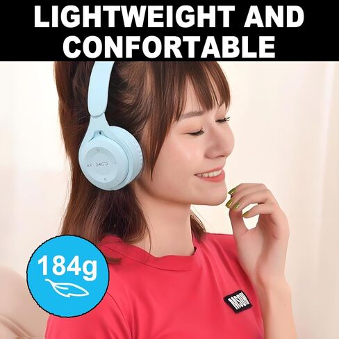 Upgraded Hybrid Noise Cancelling Headphones with Transparent Modes Wireless Bluetooth with Mic Fast Charging Deep Bass Soft-Earpads Blue in Kuwait