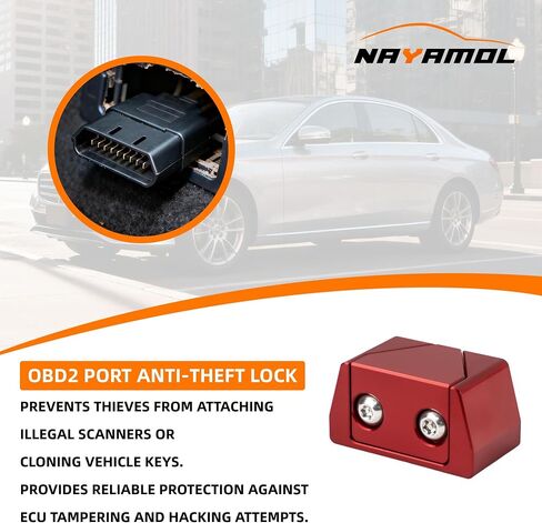 OBD2 Port Lock, Aluminum Alloy OBDII Security Lock for Cars, SUVs & Trucks, Anti-Theft OBD Connector Protector, Durable One-Piece Design, Easy Non-Invasive Installation in Saudi Arabia