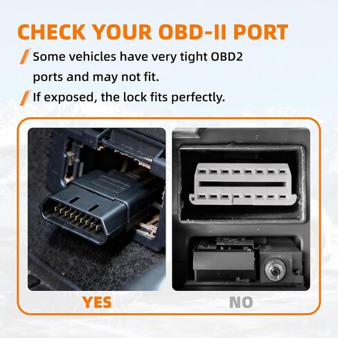 OBD2 Port Lock, Aluminum Alloy OBDII Security Lock for Cars, SUVs & Trucks, Anti-Theft OBD Connector Protector, Durable One-Piece Design, Easy Non-Invasive Installation in Saudi Arabia