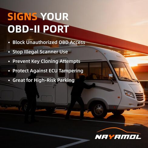 OBD2 Port Lock, Aluminum Alloy OBDII Security Lock for Cars, SUVs & Trucks, Anti-Theft OBD Connector Protector, Durable One-Piece Design, Easy Non-Invasive Installation in Saudi Arabia