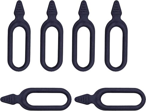 6 Pcs Extra Snubber Straps Compatible with Graspur ATV Racks - Compact Design, Rubber Replacement Straps for Gun & Bow Rack Secure Mounting in Kuwait