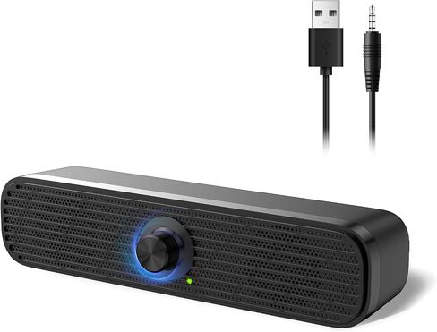 1Mii 3.5mm Computer Speakers for Desktop Laptop Tablet with Volume Control in Kuwait