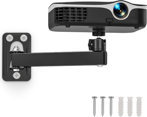 Projector Mount, Projector Wall Mount with 1/4-Inch Thread, Black in Kuwait