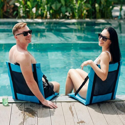 Novabright Foldable Pool Edge Chair Lightweight Portable Poolside Beach in Kuwait