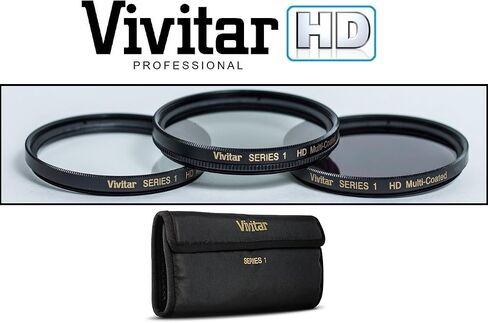 3-Pc Pro Quality UV Polarizer & FLD Filter Kit for Sony FDR-AX33 in Kuwait