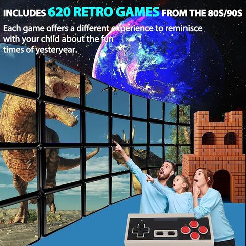ANGFA Retro Gaming Console Built-in Classic 620 Games in Kuwait