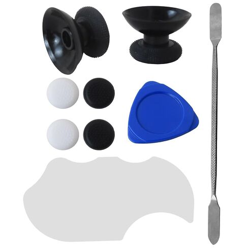 (New) Replacement Kit Fit for Meta Quest 2 Controller & Fit for Oculus Quest 2 Controller, 9 in 1 Repair Accessories Includes Thumbsticks, Caps, Triangle Tool, and Pry Bar in Kuwait