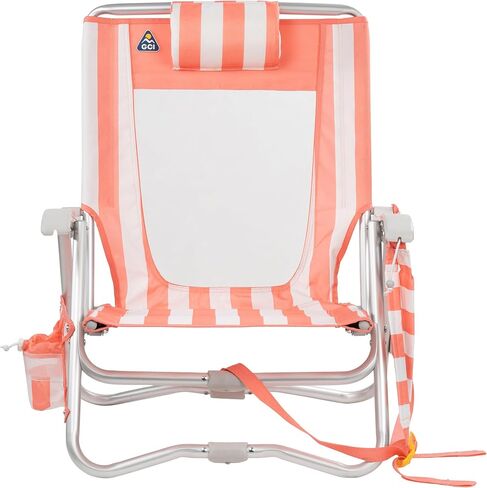 GCI Outdoor Sidekick Beach Chair - Coral Stripes in Saudi Arabia