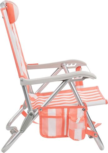 GCI Outdoor Sidekick Beach Chair - Coral Stripes in Saudi Arabia