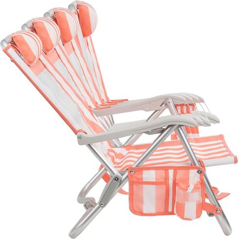 GCI Outdoor Sidekick Beach Chair - Coral Stripes in Saudi Arabia
