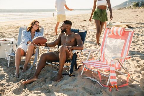 GCI Outdoor Sidekick Beach Chair - Coral Stripes in Saudi Arabia