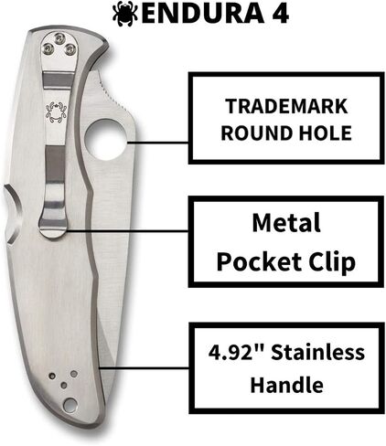Spyderco Endura 4 Folding Pocket Knife, SpyderEdge in Kuwait