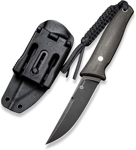 CIVIVI Tamashii Fixed Blade Knife with 4.07’’ D2 Blade G10 Handle, Kydex Sheath, T-clip for EDC Outdoor Carry C19046-1 in Saudi Arabia