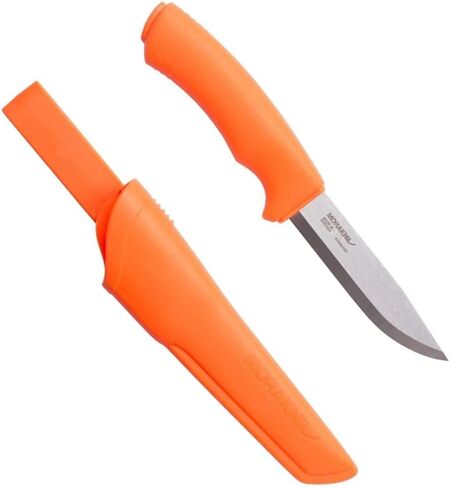 Morakniv Stainless Steel Fixed-Blade Bushcraft Knife with Sheath, Orange, 4.3 Inch in Kuwait