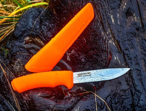 Morakniv Stainless Steel Fixed-Blade Bushcraft Knife with Sheath, Orange, 4.3 Inch in Kuwait