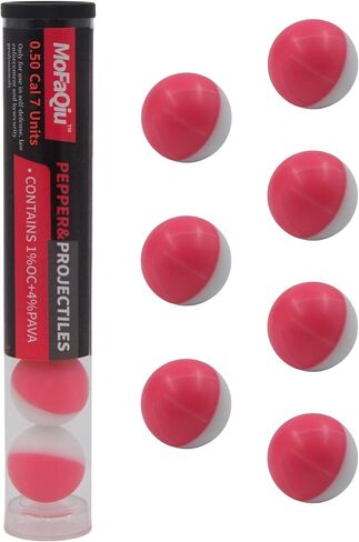 .50 Cal(1% OC+4% PAVA) Pepper Balls,Nanopowder,Fracture Groove Design,Laser Welding,Pepper Self Defense Balls, Pepper riot Control Balls,Compatible All..50 Cal Pepper Ball launchers in Saudi Arabia