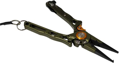 Line Cutterz Elite Saltwater Fishing Pliers, Patented Ceramic Braid and Line Cutter, Hook Remover, Sheath and Lanyard (Split Ring Tip) in Kuwait