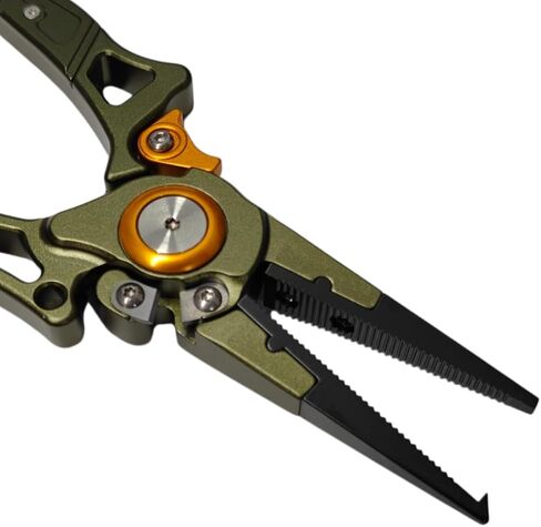 Line Cutterz Elite Saltwater Fishing Pliers, Patented Ceramic Braid and Line Cutter, Hook Remover, Sheath and Lanyard (Split Ring Tip) in Kuwait