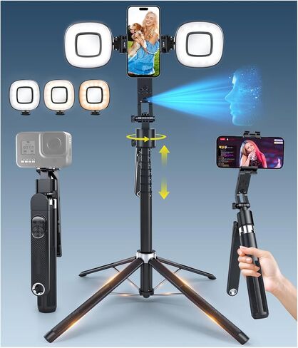 Sinbyuer 71'' Auto Face Tracking Tripod with Remote & Two Fill Lights in Kuwait