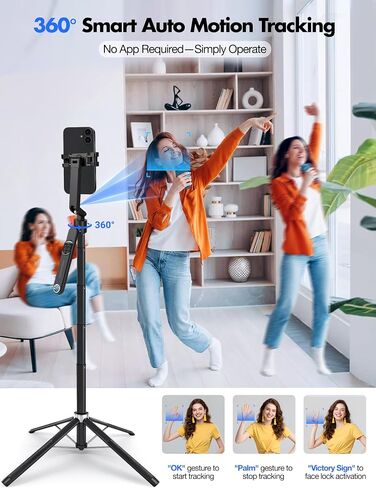 Sinbyuer 71'' Auto Face Tracking Tripod with Remote & Two Fill Lights in Kuwait