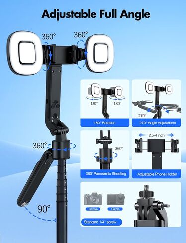 Sinbyuer 71'' Auto Face Tracking Tripod with Remote & Two Fill Lights in Kuwait