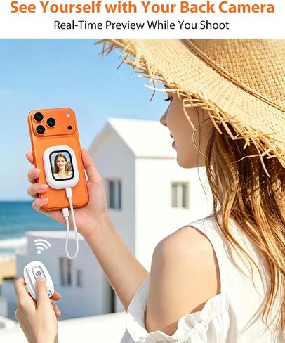 Selfie Monitor Screen for iPhone & Android, Magnetic Back Camera Monitor in Kuwait