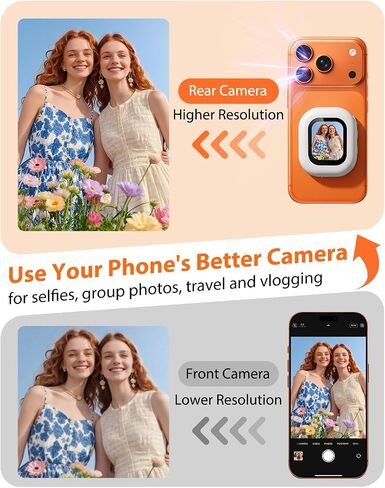 Selfie Monitor Screen for iPhone & Android, Magnetic Back Camera Monitor in Kuwait
