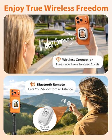 Selfie Monitor Screen for iPhone & Android, Magnetic Back Camera Monitor in Kuwait
