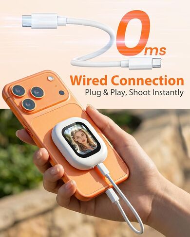 Selfie Monitor Screen for iPhone & Android, Magnetic Back Camera Monitor in Kuwait