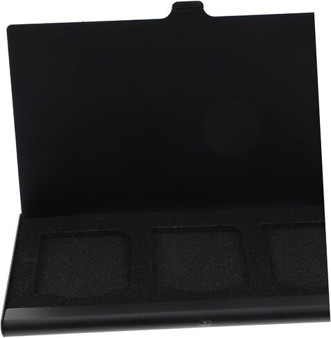 Cabilock 2pcs Black Memory Card Storage Case Portable Holder Anti-Shock Organizer for Camera Memory Cards in Kuwait