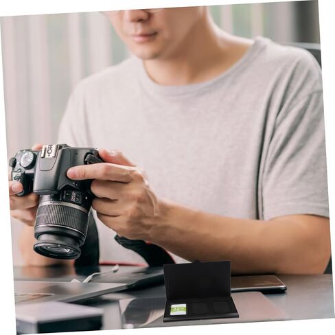 Cabilock 2pcs Black Memory Card Storage Case Portable Holder Anti-Shock Organizer for Camera Memory Cards in Kuwait