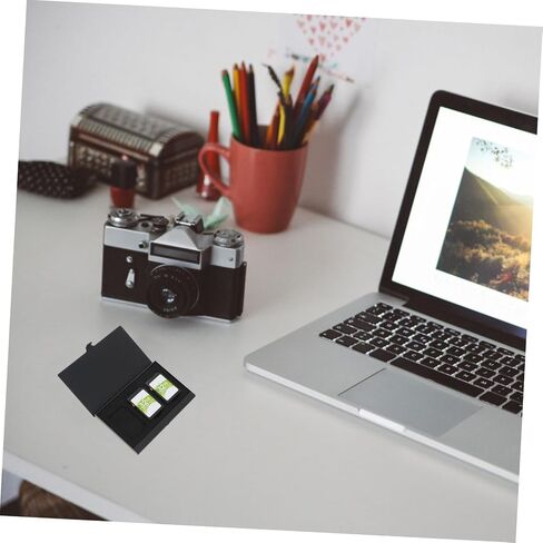 Cabilock Memory Card Storage Case 3-Slot Holder Set, Waterproof Shockproof Portable Memory Holder for Camera Cards, Black Carrying Accessory for Photographers in Kuwait