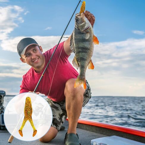 6 Pcs Topwater Frog Lure for Bass Fishing 4.13 Inch Rabbit Frog Fishing Lures Gear Soft TPE Plastic Floating Bait with Weedless Hooks for Freshwater Saltwater Bass Trout in Kuwait
