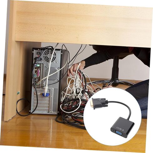 PartyKindom 3pcs Dvi to Vga Adapter Digital to Analog Converter Connect Dvi Vga Displays No Software Needed in Kuwait