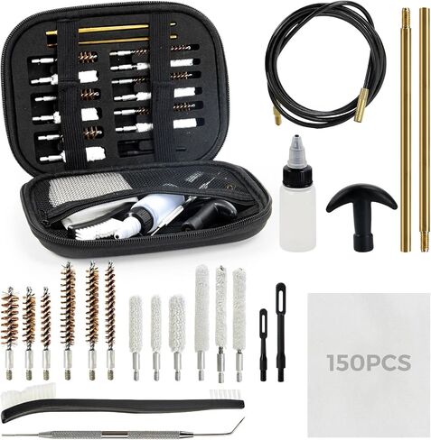 22-in-1 Handgun Cleaning Kit for Most Caliber Firearm - Compact Case Design in Kuwait