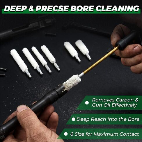 22-in-1 Handgun Cleaning Kit for Most Caliber Firearm - Compact Case Design in Kuwait