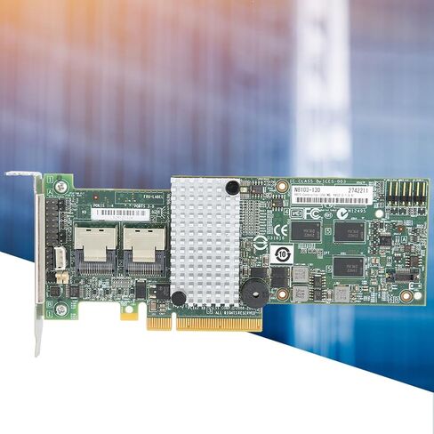 RAID Controller Card 8 Internal SATA SAS Ports PCIE 6Gbps 256MB Cache Support RAID 0 1 5 6 Computer Storage Expansion Equipment Network Component Accessory for LSI 9264 8i M8103 in Kuwait