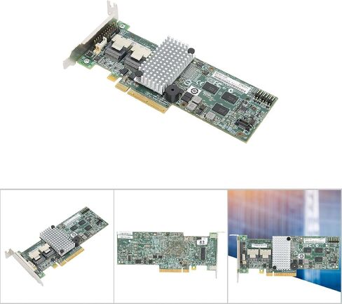 RAID Controller Card 8 Internal SATA SAS Ports PCIE 6Gbps 256MB Cache Support RAID 0 1 5 6 Computer Storage Expansion Equipment Network Component Accessory for LSI 9264 8i M8103 in Kuwait