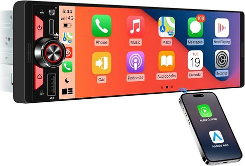 Single Din Car Stereo CarPlay - 6.5" Wireless Android Auto Radio for Truck in Kuwait