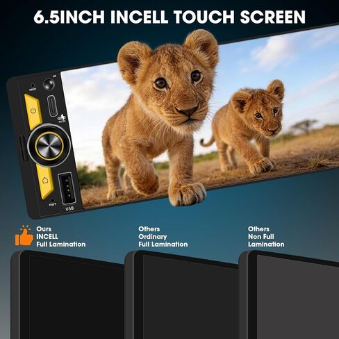 Single Din Car Stereo CarPlay - 6.5" Wireless Android Auto Radio for Truck in Kuwait