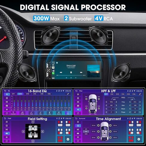 Single Din Car Stereo CarPlay - 6.5" Wireless Android Auto Radio for Truck in Kuwait